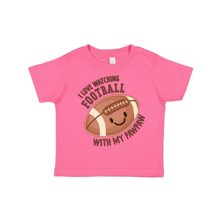 

Inktastic I Love Watching Football with My Pawpaw Gift Toddler Boy or Toddler Girl T-Shirt