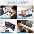 thumbnail image 4 of Blackview 15.6" Laptop Screen Extender, 1080P IPS Display Dual Portable Monitor for 14"-17" Laptops with HDMI/USB-C Travel Monitor Extender for Windows/Mac/Android/Switch/PS5/Xbox, 4 of 10