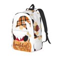 thumbnail image 1 of Disketp Autumn Gnomes Mochila de Lona Estampada, Mochila Escolar de Viaje Ligera para Estudiantes y Portátil-Small, 1 of 5