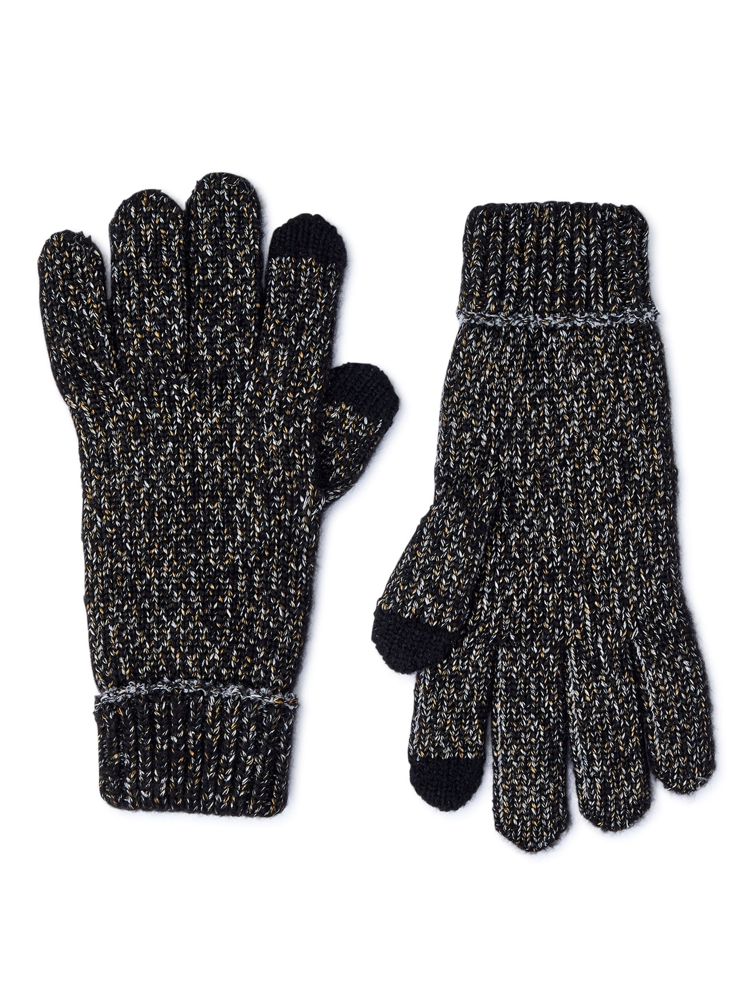 Time And Tru Women's Marled Knit Touch Gloves