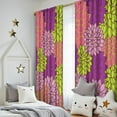 thumbnail image 5 of Blackout Kids Curtains,Pink Floral and Petal Pattern Childrens Insulated Curtains Set Of 2,Bedroom Essentials,Toddler Room Decor 52x84in(132x213cm), 5 of 5
