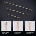 thumbnail image 2 of DESIGNICE 2026 New Gold Plated Necklace Extenders Necklace Extension Chain with Durable Lobster Claw Clasp for Adding Length,Jewelry Customization,Adjusting Necklaces,Creating Layered Looks, 2 of 5