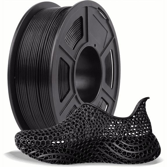 Black 95A TPU 3D Printer Filament, 250g Spool, 1.75mm, for FDM 3D Printers