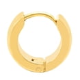 thumbnail image 2 of Huggie Wide Band Hoops, 2 of 4