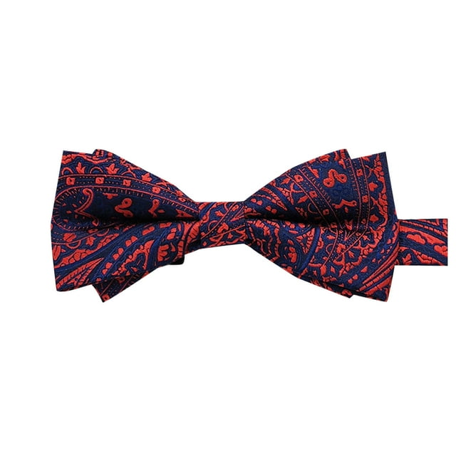 Navy Mens Solid Color Polyester Double Layer Bow Tie For Formal Attire 2.36 Inches Width 4.72 Inches Length Free Size In Navy Color Ideal For Office And Daily Use