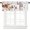 Orange White, variant on Orange Pumpkins Fall Valances Window Treatment Farmhouse Decor, Thanksgiving Autumn Weeping Leaves Rod Pocket Valance Curtains for Living Room, Bedroom, Kitchen, 54" W x 18" L - 1 Panel