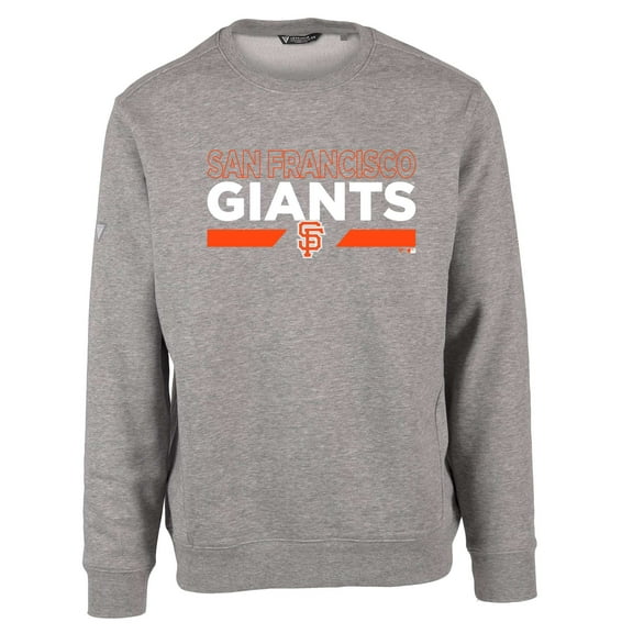 Men's Levelwear Heather Gray San Francisco Giants City Connect Zane No Hitter Pullover Sweatshirt