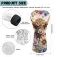 thumbnail image 6 of Yuyamidu Highland Cow Golf Headcovers Boho Flowers Golf Club Head Covers Driver Fairway Wood Hybrid Golf Head Cover, Waterproof PU Leather, 6 of 7