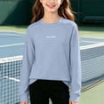 thumbnail image 5 of OGLCCG Girls Athletic Long Sleeve Shirts Quick Dry Workout Performance T-Shirts Lightweight Kids Active Tees Size 3-15, 5 of 6