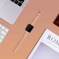 thumbnail image 2 of KOMI Thin Silicone Band Compatible with Apple Watch 41mm 38mm 40mm 45mm 42mm 44mm,Slim Narrow Replacement Sport Strap Wristband for iWatch Series SE 9 8 7 6 5 4 3 2 1 Women Men, Tan, 2 of 8