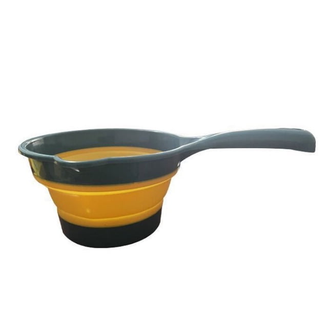 MasteelfCA 2pcs Plastic Kitchen Water Ladle Water Container Foldable Water Ladle for Home