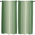 thumbnail image 2 of Forest Green Ombre Window Curtains 84 Inch Length, Rustic Green Color Gradient Rod Pocket Kitchen Window Treatments Drapes for Bedroom, Cafe, Living Room, 2 Panels, 52 W x 84 L, 2 of 5
