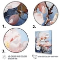 thumbnail image 3 of Designart "White Pink Magnolias Magnolia II" Floral Floater Framed Canvas Art Print, 3 of 7
