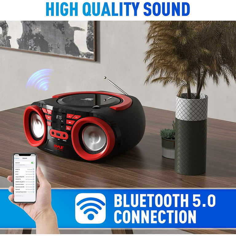High Fidelity Cd Player Portable Bluetooth
