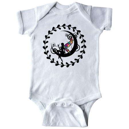 

Inktastic Fairy Silhouette Moon Gift Baby Girl Bodysuit