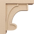 thumbnail image 3 of 7"W x 28"D x 28"H Thin Alma Rough Cedar Woodgrain TimberThane Corbel, Primed Tan, 3 of 6