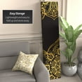 thumbnail image 3 of Oriental Furniture 6 ft. Tall Black Mandalas Canvas Room Divider - 3 Panel, 3 of 7