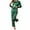 Green, variant on Womens Pajama Set Casual Christmas Print Crewneck Long Sleeves And Pants Women Sleepwear