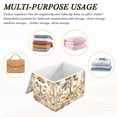 thumbnail image 6 of Yayeee Collapsible Cube Storage Bin with Lid Fabric Closet Decorative Basket with Handles, Forest Pattern, 6 of 7