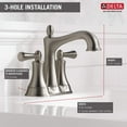 thumbnail image 4 of Delta 25774LF-SP Rila 4" Centerset 2-Handle Bathroom Faucet - Brushed Nickel, 4 of 4