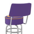 thumbnail image 6 of Miami Heat NBA Padded Swivel Swivel Bar Stool with Back, 6 of 6