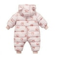 thumbnail image 3 of GYRATEDREAM Baby Clothes Newborn Girl Snowsuit Winter Coats Infant Jumpsuit Bodysuits Hooded Jacket Toddler Jumpsuit Coat, 3 of 9