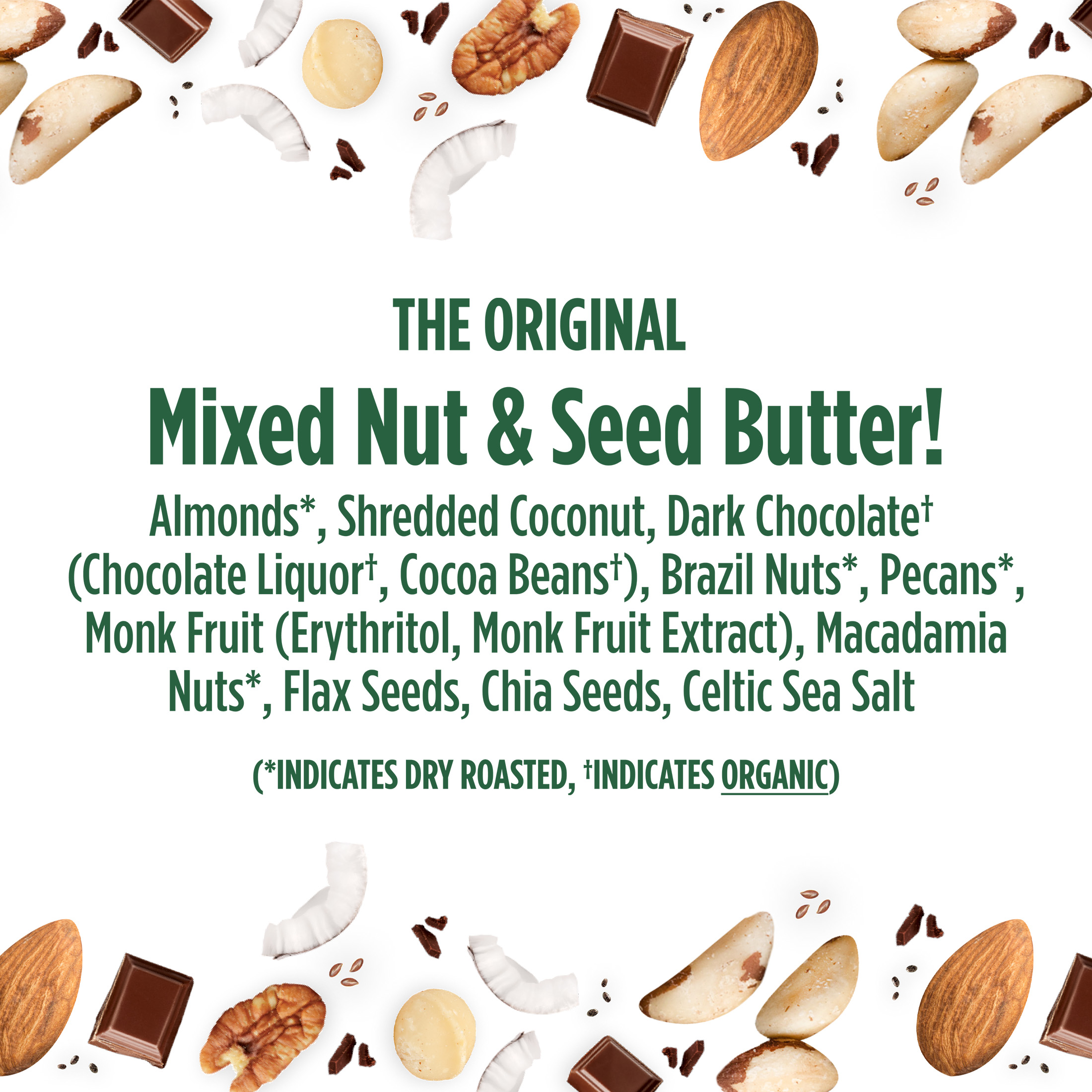 NuttZo, Dark Chocolate Keto Crunchy Macadamia,Coconut,Pecan Nut Butter, 12  oz Jar