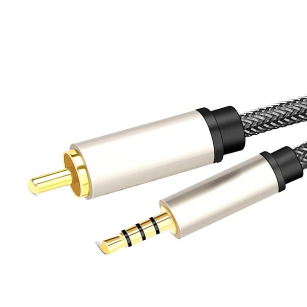 Câble Coaxial Audio-vidéo RCA vers Jack mâle de 3.5mm, adaptateur