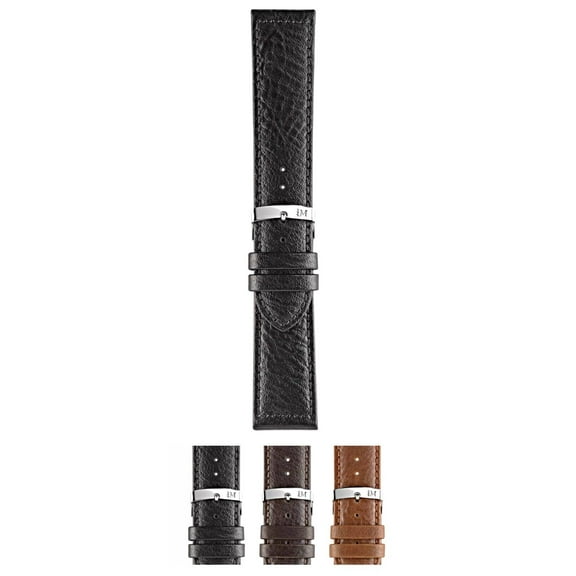Morellato Panamera Watch Strap - Black - 20mm - Chrome-plated Stainless Steel Buckle - PERFORMANCE Collection