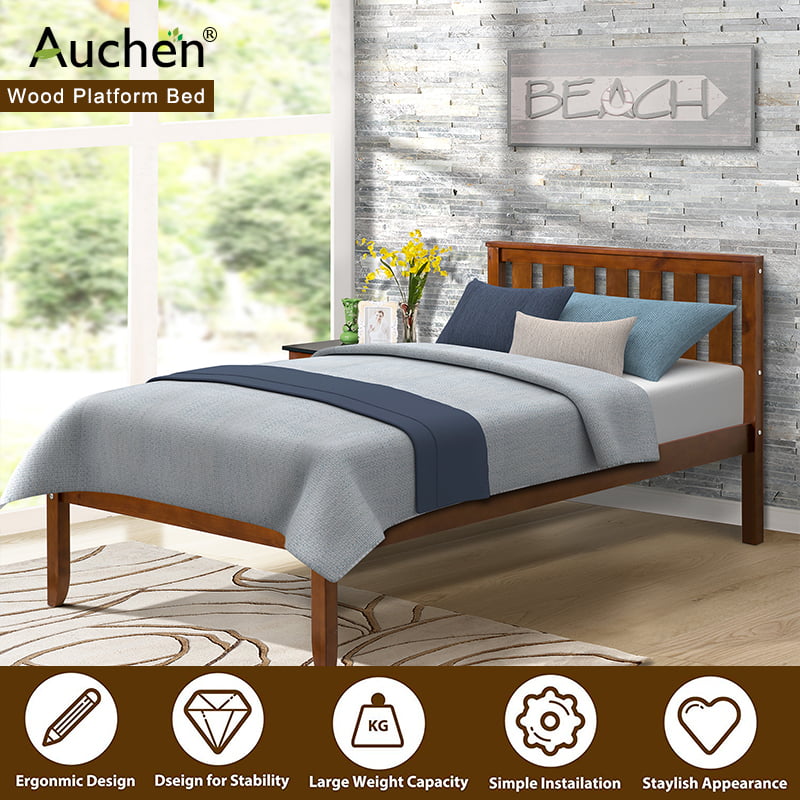 Twin Bed Auchen 12 Frame, How Much Does A Wooden Bed Frame Weight