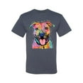 thumbnail image 3 of Dean Russo Best Dog Dog Lover Men's Graphic T-Shirt, Vintage Heather Blue, 5X-Large, 3 of 6