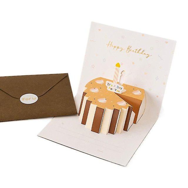 juego de tarjetas de felicitación plegables, colores vivos, escritura suave, impresionante efecto visual, deseos expresos, atractivo cumpleaños, juego de tarjetas de felicitación 3D escritas a mano F