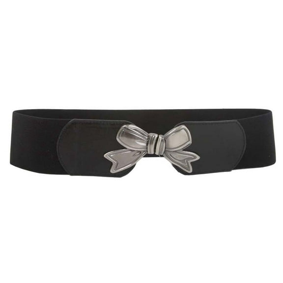 3" Wide High Waist Bow Tie Fashion Stretch Belt