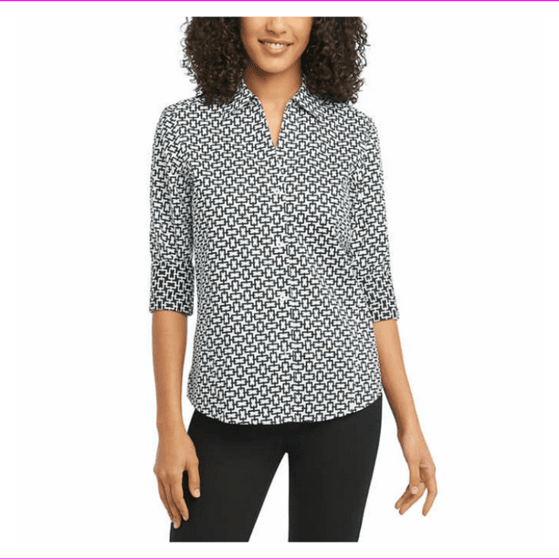 Foxcroft Foxcroft Womens Wrinkle Free Performance Button Closure