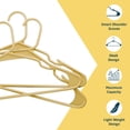 thumbnail image 4 of Juego de 50 perchas Lifemaster de plástico resistente, color amarillo, 4 of 9