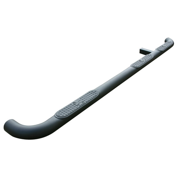 Iron Cross 53-574-B Nerf Bar - Roue de Camion à Roue Tube Marches avec Patins de Marche avec Marchepied Rond 3 Pouces Acier Noir Enduit de Poudre avec Embouts en Plastique Boulons de Montage de Cadre