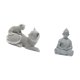 thumbnail image 5 of Escultura De Buda, Mono Y Gato, Adorno De Mesa, Artesanía, Figura Decorativa, Estatua De Animal Para Dormitorio, Sala De Estar, Oficina, Regalo De Inauguración De La Casa, Miniatura, 5 of 8