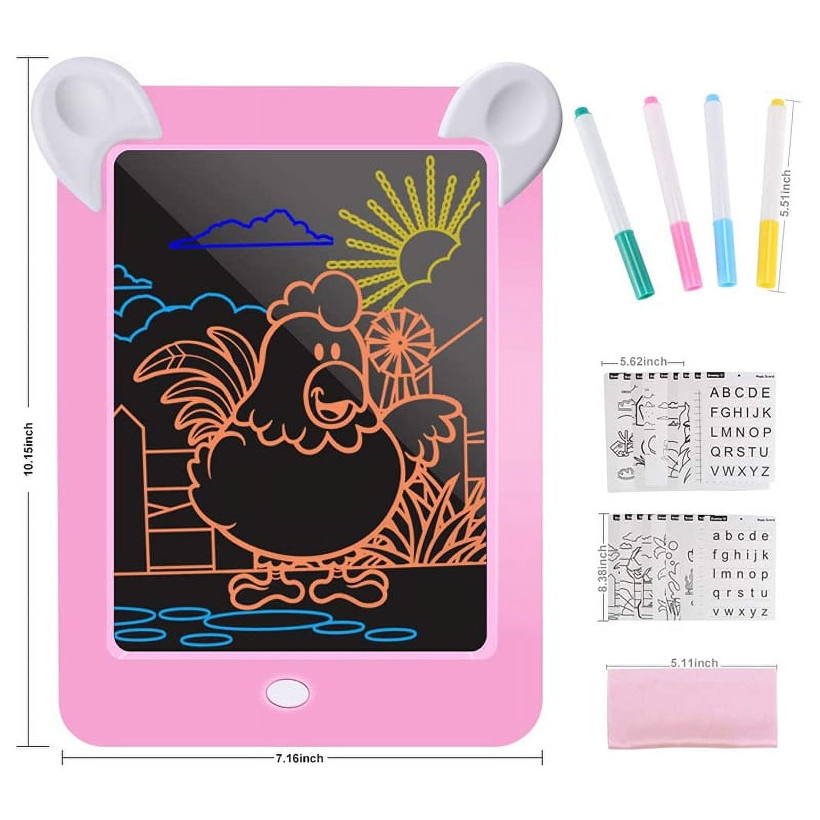 Magic Pad 3d Luminous Children's Drawing Board Tableaux d'écriture  électroniques Plaque peinte à la main Coloré Lumineux Graffiti Painting Pad
