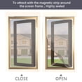 thumbnail image 4 of DIY Magnetic Window Screen Max 75"x51"((190x130cm) Fits Any Size Smaller Adjustable Easy Installation&iuml;&frac14;? White Frame fire-Retar, 4 of 6