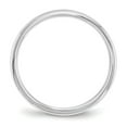 thumbnail image 3 of Auriga Fine Jewelry 10K White Gold 2mm Standard Weight Comfort Fit Wedding Band for Women Size 8, 3 of 6