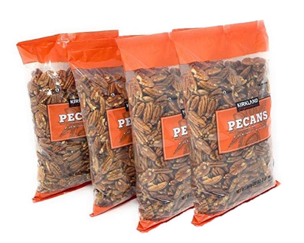 4 Pack Kirkland Signature Pecan Halves, 2 lbs