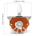 thumbnail image 4 of Filfeel Guitar Switch, 5-Way Electric Guitar Switch, Piano Room Display For Home School Musical Instrument Accessories Churches Guitar, 4 of 7