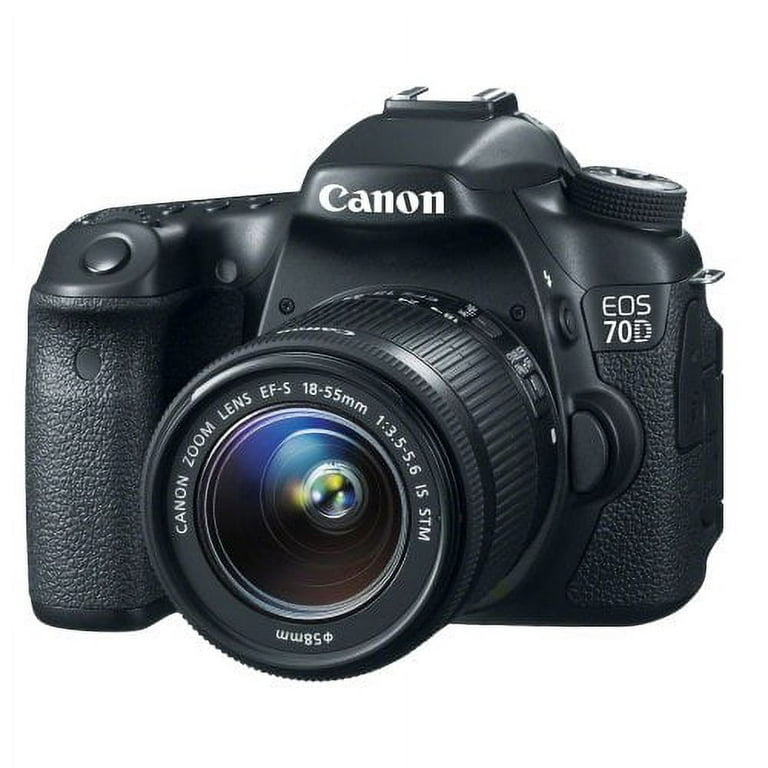 Canon Eos 70D DSLR Camera w/ 18-55mm Is STM and 70-300mm f/4.0-5.6