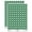 Dark Green, variant on Letter S Uppercase Cute Typewriter Font 200+ Round Stickers - Black - Gloss Finish - 0.50" Size