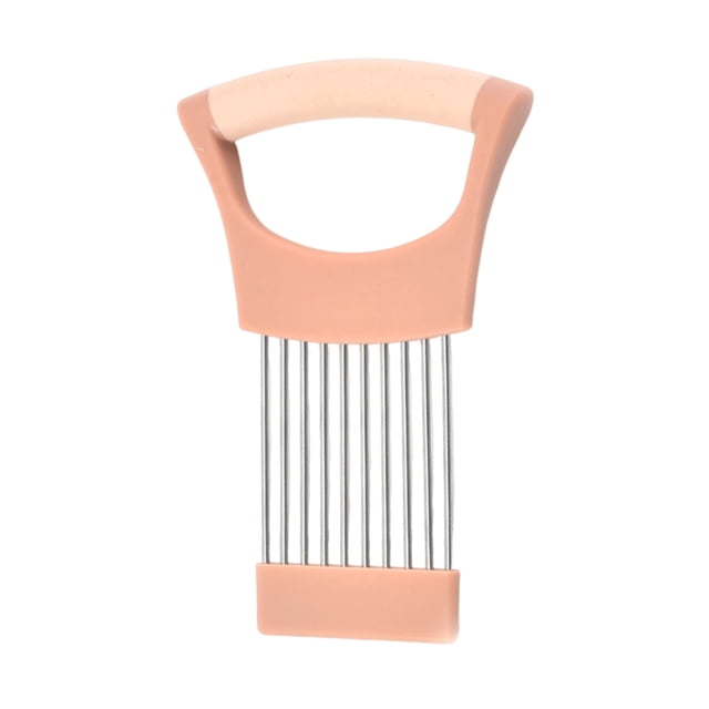 Cortador de cebollas de acero inoxidable con 10 puntas, cortador de verduras manos libres para cebollas, tomates, limones y carne. Herramienta de cocina.