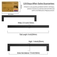 thumbnail image 6 of Amerdeco 10 Pack Matte Black Cabinet Pulls 7.5 Inch(192mm) Hole Centers Kitchen Cabinet Handles Cabinet Hardware Cupboard Handles Square Drawer Pulls SH0004, 6 of 7