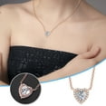 thumbnail image 1 of Heliisoer Ladies Love Diamond Eternal Crystal Gemstone Necklace, 1 of 8
