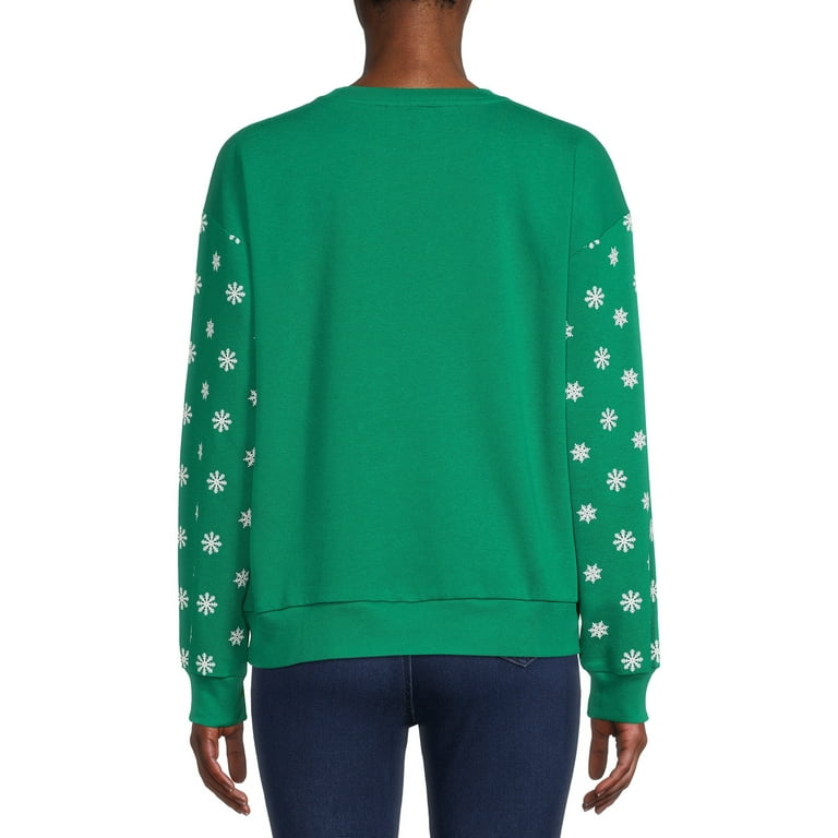Snoopy Juniors Christmas Light Up Sweatshirt Walmart