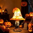 thumbnail image 6 of Qocolcyl Halloween Decor Witch Hat Lamp Gift,LED Halloween Night Light Table Decorations for Home Indoor,Handcrafted Retro Resin Witchy Decor for Shelf Mantel,Gothic Party Home Decoration (USB Power), 6 of 10