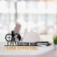 thumbnail image 2 of Handmadetneonsign Land Surveyor Metal Nameplate, Land Surveyor Desk Nameplate, Desk Name Plate Decor, 2 of 5
